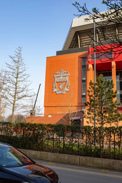 Liverpool Angleterre Mars 2022 Liverpool Anfield Stadium Angleterre — Photo
