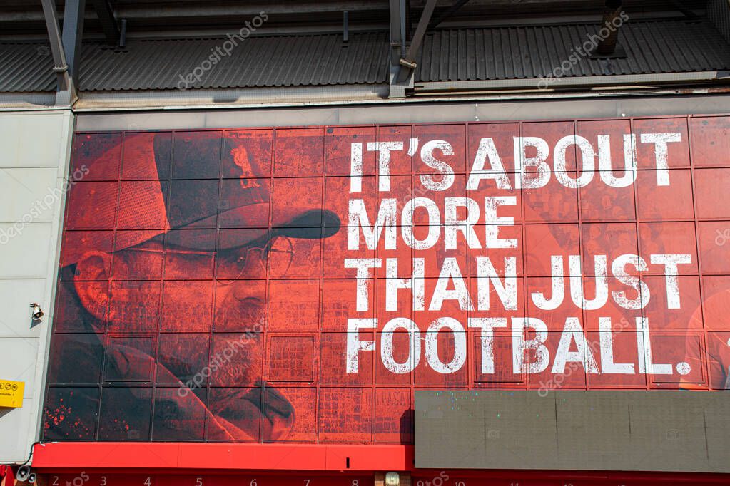 Liverpool, England - March 23, 2022. Liverpool Anfield Stadium, England