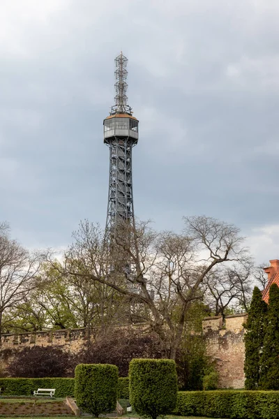 Prague Czech Republic April 2022 Petrin Tower — Stockfoto