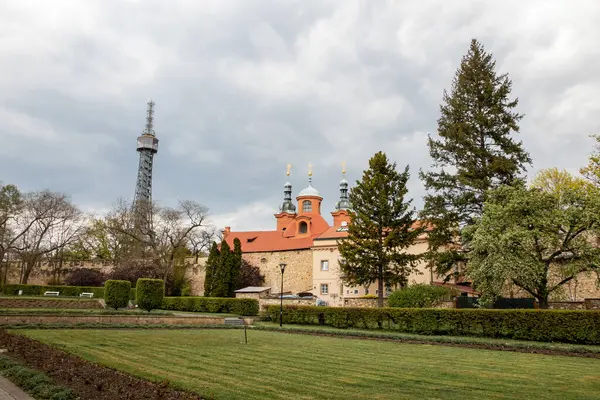 Prague Czech Republic April 2022 Petrin Tower — Stock fotografie