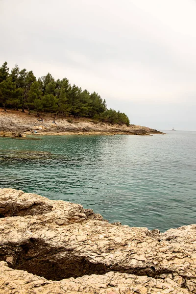 1Er Avril 2022 Beau Paysage Sur Mer Adriatique Avril Journée — Photo