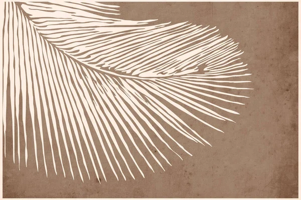 Botanikus Falművészet Nyomtatható Illusztráció Modern Rusztikus Faldekoráció Szobának Fedőlap Tapéta — Stock Fotó