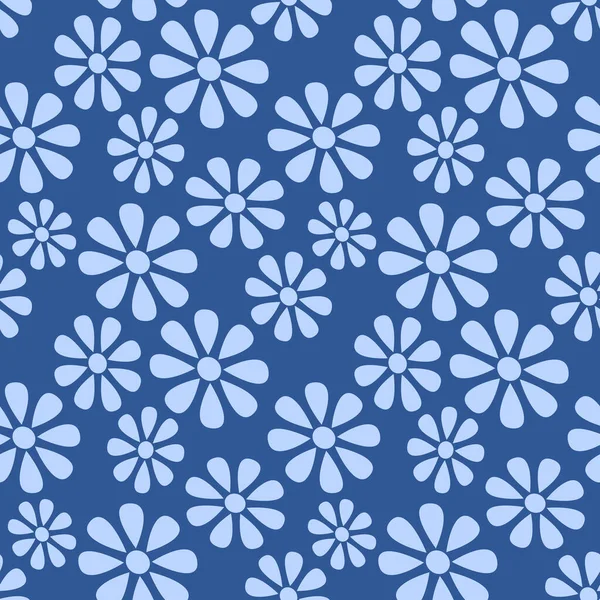 Seamless Botanical Pattern Trendy Blue Color Classic Blue Color Year — Stockfoto