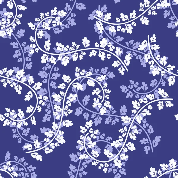 无缝隙图案 呈淡紫色 非常漂亮 2022年的色彩 植物学模式 — 图库照片
