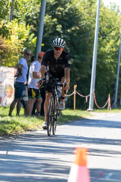 Красник Польща Серпня 2022 Тріатлон Велосипедна Гонка Проти Годинника Професійних — стокове фото