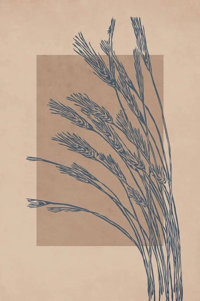 Cartão Botânico Moda Imprimível Use Para Capa Papel Parede Arte — Fotografia de Stock