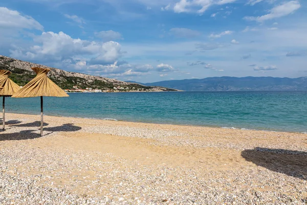 Baska Croatia May 3, 2022. Beautiful Adriatic Sea landscape on the island of Krk.