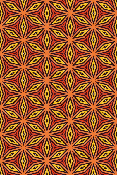 Colorful Pattern 60S 70S Surface Design Fabrics Paper Stationery Cards — Zdjęcie stockowe