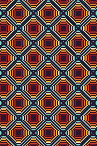 Colorful Pattern 60S 70S Surface Design Fabrics Paper Stationery Cards — Stockfoto