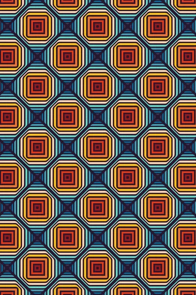 Colorful Pattern 60S 70S Surface Design Fabrics Paper Stationery Cards — Stockfoto