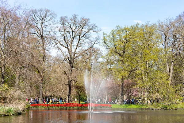 Abril 2022 Lisse Países Bajos Hermoso Jardín Público Con Flores —  Fotos de Stock