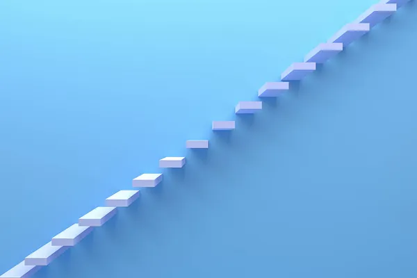 Render Illustration Simple Stair Wall — Stock Photo, Image