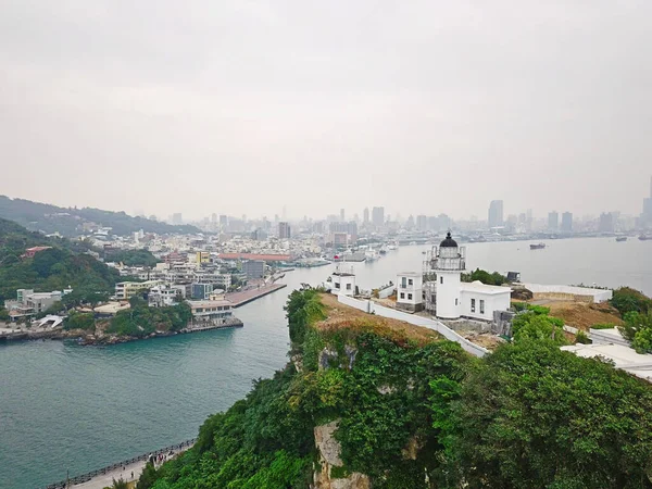 Aerial view of Kaohsiung lighthouse.