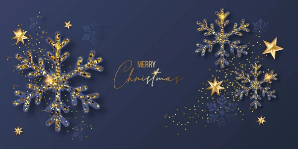 2022 Conjunto Lujo Elegante Feliz Navidad Feliz Año Nuevo Cartel — Vector de stock