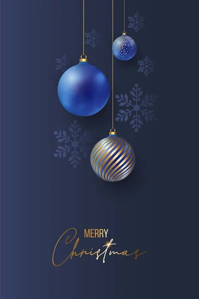 2022 Set Luxury Elegant Merry Christmas Happy New Year Poster — Stock vektor