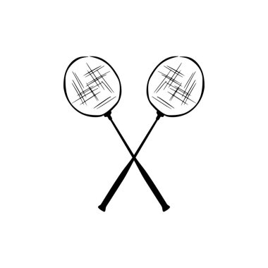 Raket spor simgesi vektör tasarımı. El çizimi