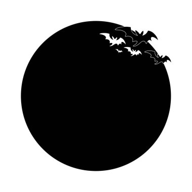 Yarasalarla cadılar bayramı geçmişi. Beyaz arkaplanda izole.