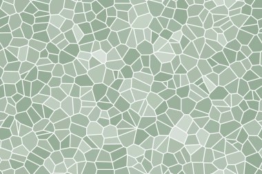 Renkli camdan yapılmış soyut mozaik arka plan. Klasik moda renkte fesleğen, renk tonu 16-6216 bulanık renkler, vitray çizimi, kusursuz desen.