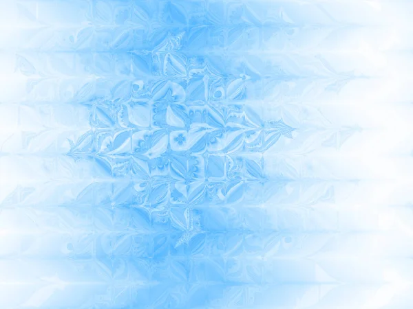 Kék és fehér elvont háttér foltok és görbe vonalak. az üvegen lévő fagyos minta utánzása — Stock Fotó