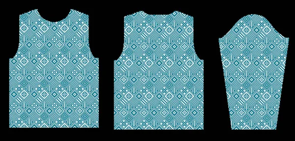 Padrão de design de camisolas, capuzes, camisetas, desenho style.geometric tricotado — Fotografia de Stock
