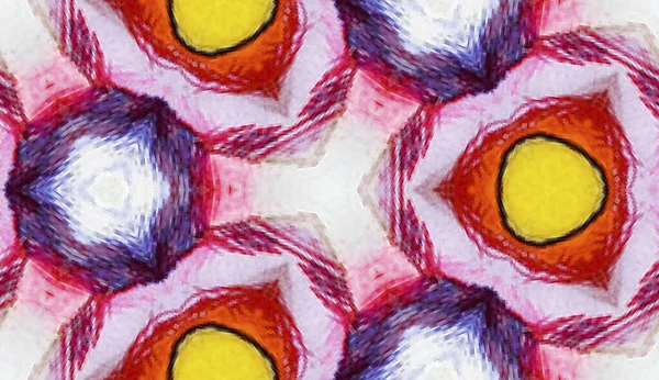 Kaleidoskop, Aquarell bunte nahtlose Muster für Textilien und Design, Pixelkunst — Stockfoto