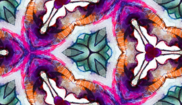 Kaleydoskop, suluboya, tekstil ve tasarım için renksiz desen, piksel sanat — Stok fotoğraf