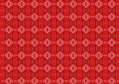 Kırmızı kaleydoskop, tekrarlayan desen, tasarım Sevgililer Günü için kumaş ya da ambalaj kağıdı üzerine basmak için mükemmeldir.