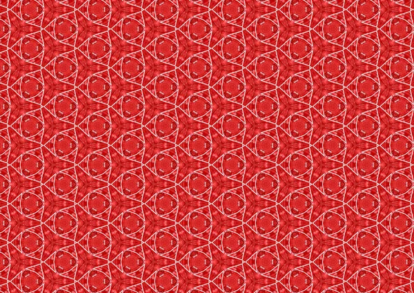 Piros kaleidoszkóp, ismétlődő minta, design tökéletes nyomtatás szövet vagy csomagolópapír Valentin-napra — Stock Fotó
