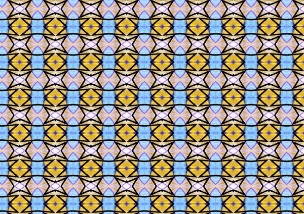 Kaleidoskop, pola mulus berwarna-warni untuk tekstil dan desain, grafik piksel — Stok Foto