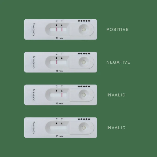 Antigen Test Kits (ATK) for COVID-19 testing shows positive result, means antigens were detected, negative result, means no antigens were detected and invalid result