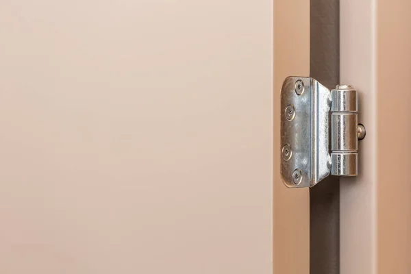 door hinge on swing door with copy space.