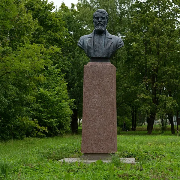 Narva Estland Augusti 2021 Bust Monument Över Vasily Gerasimov Victory — Stockfoto