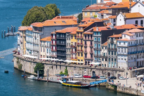 Porto Portogallo Agosto 2021 Vedute Panoramiche Porto Ribeira Nella Giornata — Foto Stock