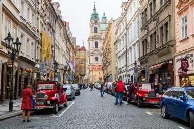 Prag, Czech Cumhuriyeti. 2 Kasım 2018: Malastrana eski bölgesi, Prag