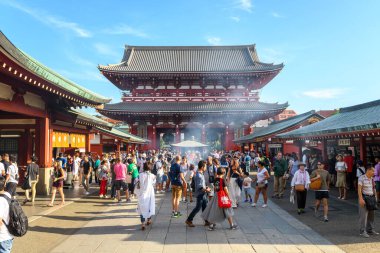 Tokyo, Japonya 'ya. 13 Ağustos 2018 Tokyo, Japonya 'nın inanılmaz caddeleri.