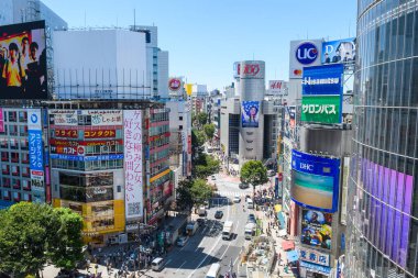 Tokyo, Japonya 'ya. 13 Ağustos 2018 Tokyo, Japonya 'nın inanılmaz caddeleri.