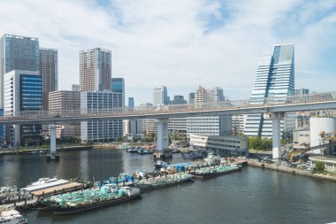 Tokyo, Japonya 'ya. 13 Ağustos 2018 Tokyo, Japonya 'nın inanılmaz caddeleri.