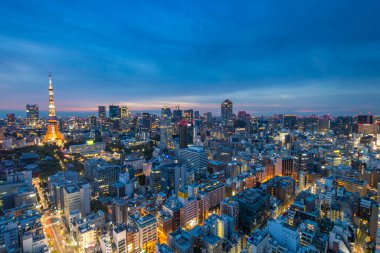 Tokyo, Japonya 'ya. 13 Ağustos 2018 Tokyo, Japonya 'nın inanılmaz caddeleri.
