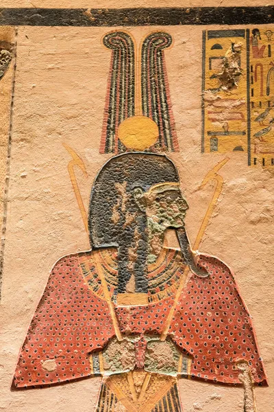 Hiéroglyphes Étonnants Intérieur Des Tombes Pharaons — Photo