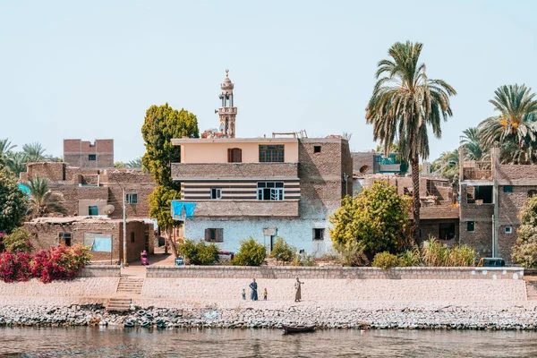 Views Egyptian Lifestyle Nile Riverbank Egypt — Stock Photo, Image