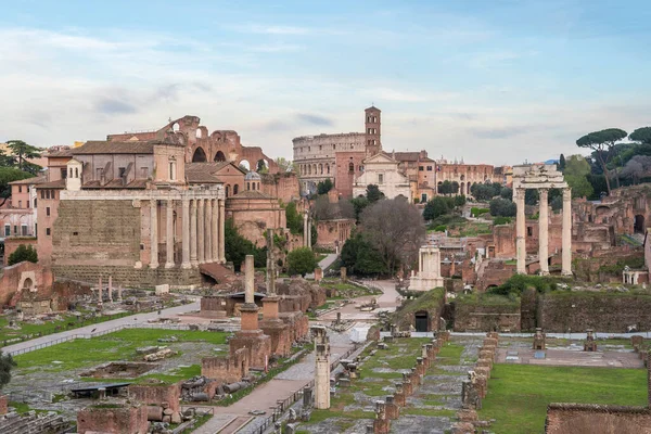 Views Roman Forum Palatine Mountain Rome — Foto de Stock