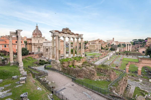 Views Roman Forum Palatine Mountain Rome — Foto de Stock