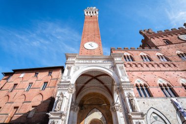 İtalya, Siena Belediye Binası 'nın kapalı mimarisi