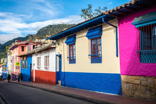 Colorful Street Candelaria District Bogota Colombia —  Fotos de Stock