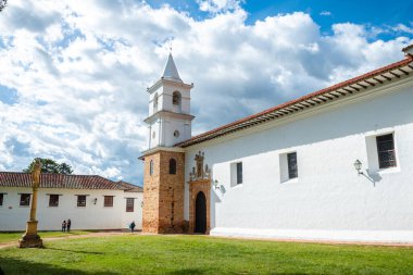 street view of villa de leyva town, colombia