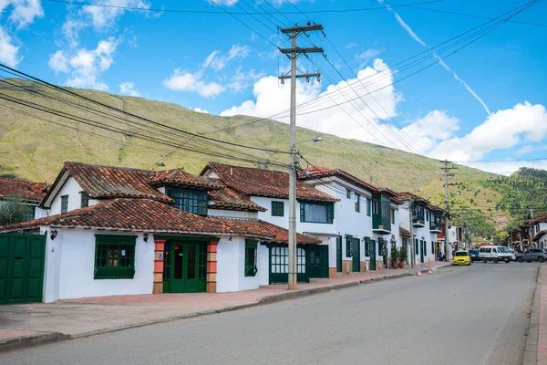 Street View Villa Leyva Town Colombia —  Fotos de Stock