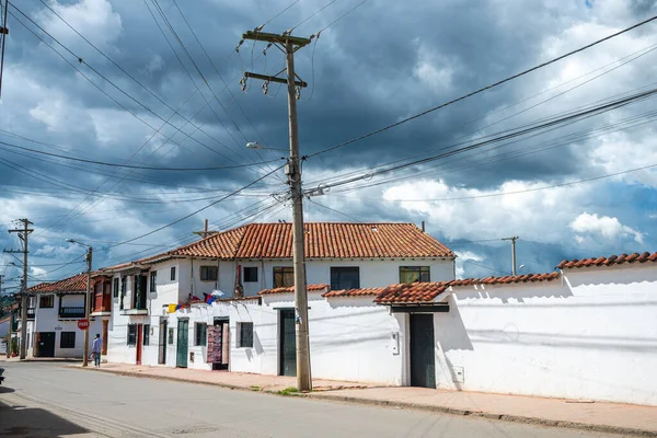 Street View Villa Leyva Town Colombia — Fotografia de Stock