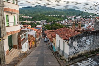 views of san gil village in santander district, colombia
