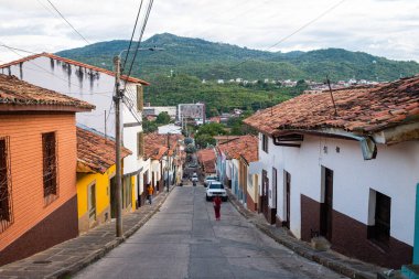 views of san gil village in santander district, colombia