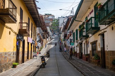 views of san gil village in santander district, colombia